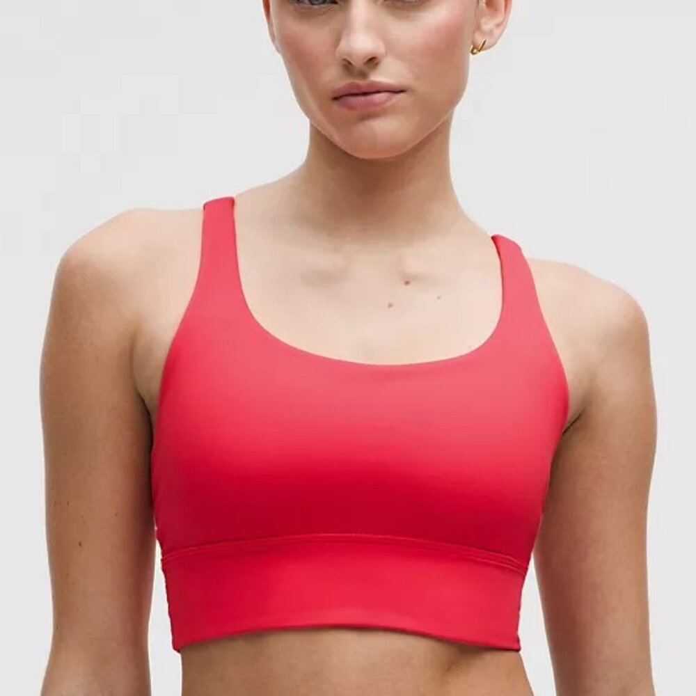 lululemon Energy Longline Bra - Red Glow - Size 8 - NWT